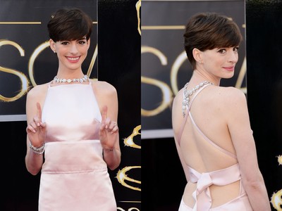 Anne Hathaway flaunts side-boob at Oscars, gets nipple Twitter