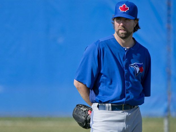 R.A. Dickey Signed Blue Jays Jersey (PSA COA)