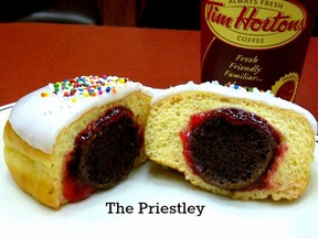 The Priestley, as concocted by "Jason Priestley," or more accurately, the writers of How I Met Your Mother. Will Tim Hortons sell them? They're saying no ... so far.