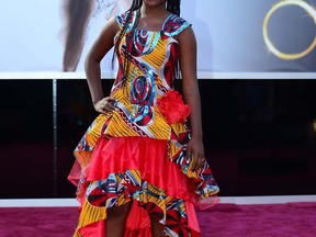 Rachel Mwanza arrives on the red carpet for the 85th Annual Academy Awards on February 24, 2013 in Hollywood, California. AFP PHOTO/FREDERIC J. BROWNFREDERIC J. BROWN/AFP/Getty Images