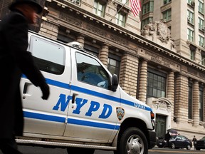 A file photo of a New York Police Department (NYPD) van.