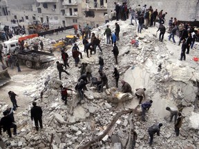 Aleppo Media Center / The Associated Press