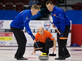 When The Brier kicks off on Saturday, Alberta skip Kevin Martin, centre, will begin his quest to try and capture an unprecedented fifth championship.