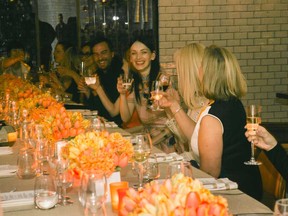 An elegant dinner in Toronto was in honour of visiting designer Roksanda Ilincic, centre, a frock-maker who’s managed the fashion triumvirate of having recently dressed the Big Three in the fashion sphere: Michelle Obama, Samantha Cameron, as well as the Duchess of Cambridge.