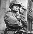 A soldier in Montreal in 1970 during the FLQ Crisis.