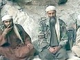 Sulaiman Abu Ghaith sitting with Osama bin Laden and Ayman al Zawahiri in an al-Qaeda propaganda video.