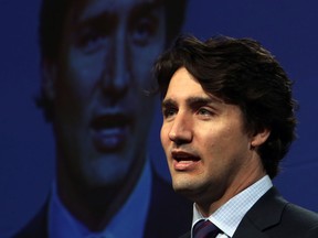 Liberal Leadership candidate Justin Trudeau addresses the Roundtable on Capacity Building-Becoming Masters of our Homeland organized the by Grand Council of Crees in Ottawa on Saturday March 16, 2013