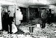 Investigators search for clues after the May 19, 1972 Weatherman bombing of the Pentagon.