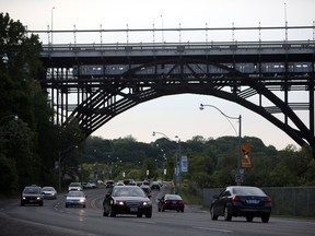 The Bloor Street Viaduct.  Sgt. Roger Gibson said there were road closures along the Bayview Ave. extension near the Bloor Viaduct while his team was on scene investigating reports of a suspicious package on Tuesday.