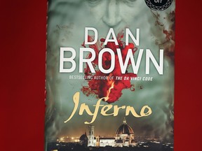 LONDON, ENGLAND - MAY 14:  The new novel 'Inferno' by author Dan Brown is displayed in a Waterstones book shop on May 14, 2013 in London, England. The  new book by the prize winning author is anticipated to one of the years best sellers.  (Photo by Dan Kitwood/Getty Images)