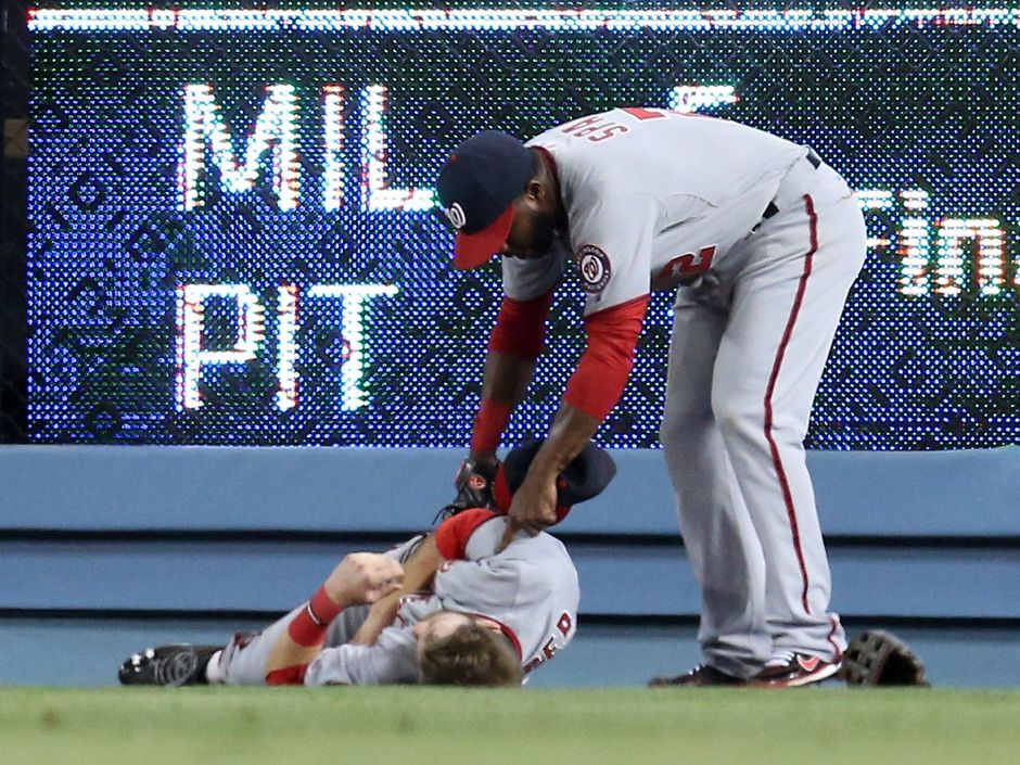 Bryce Harper shaved before Monday's game