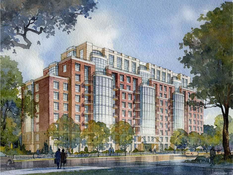 New sales office for Riverhouse at the Old Mill near Bloor Street West