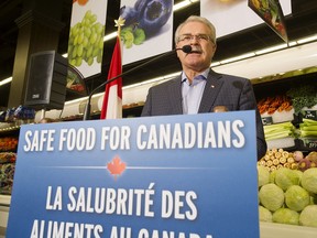The Honourable Gerry Ritz, Minister of Agriculture and Agri-Food Canada, announces in Saskatoon, Friday, May 17, 2013, the Safe Food for Canadians Action Plan. Through the Action Plan, the Canadian Food Inspection Agency will launch a number of significant food safety enhancements over the next two years. MARKETWIRED PHOTO/Government of Canada