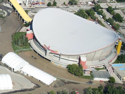 Calgary Flames' arena heavily damaged by floods - Los Angeles Times