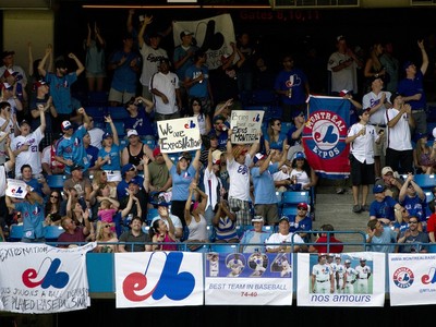 Montreal Expos fans claim shaky piece of Nationals' World Series