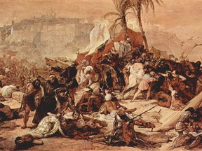 Francesco Hayez's 1846 depiction of the seventh crusade against Jerusalem.