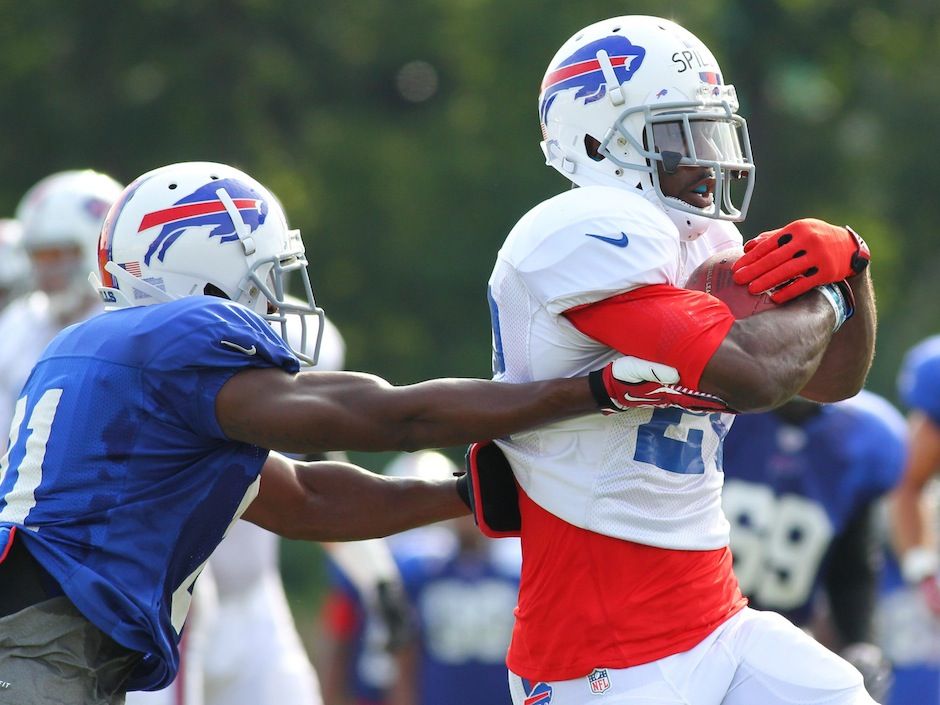 Buffalo Bills' Stevie Johnson during an NFL football training camp