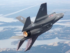 An undated photo of the Lockheed Martin F-35 Lightning II in flight.