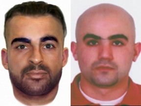 Meliad Farah, left, and Hassan El Hajj Hassan, right, are wanted by the FBI.