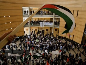 A 2009 clash between pro-Palestine and pro-Israel demonstrators on York University's campus.