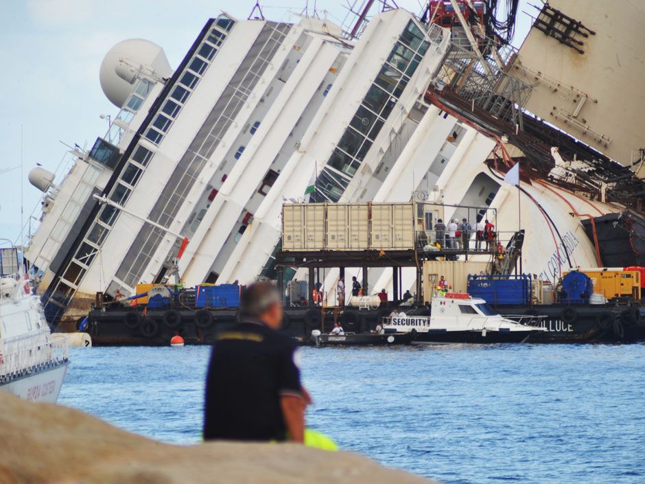 Costa Concordia Live video of the massive salvage operation National