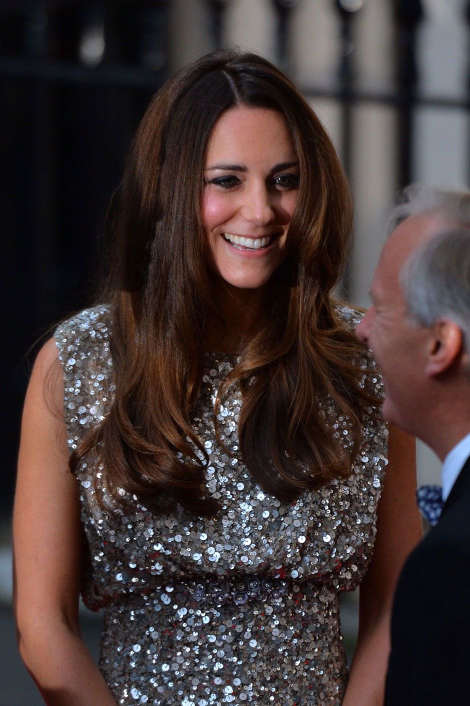 Kate Middleton makes first red-carpet appearance since birth of Prince  George in slinky sequined dress | National Post