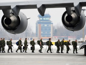 HANDOUT PHOTO: Warrant Officer Carole Morissette Canadian Forces Combat Camera