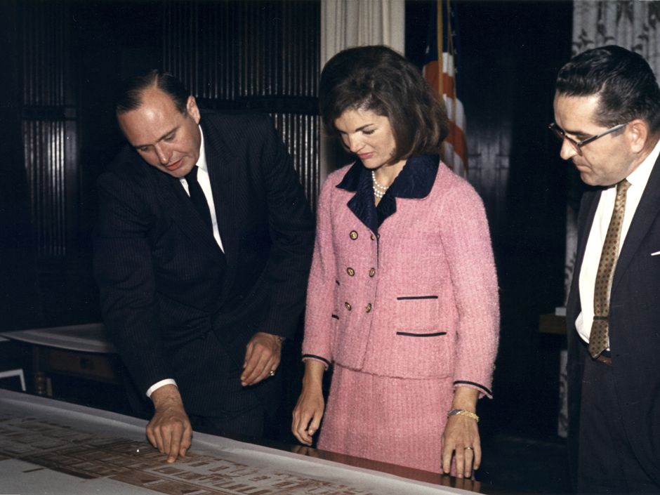Jacqueline Kennedy's pink Chanel suit — caked in her husband's blood —  preserved, but kept out of view