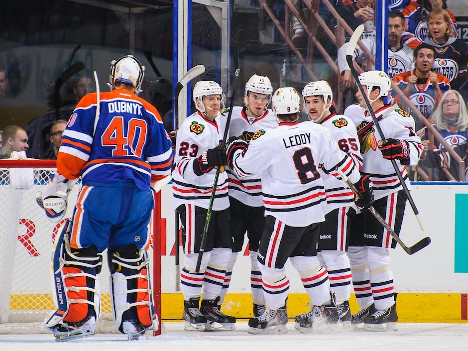 Oilers' offensive woes continue in loss to Blackhawks