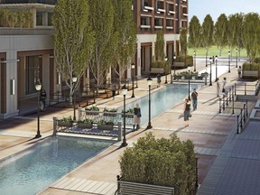 The gardens at Treviso are available for all of the development's residents.