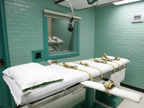This May 27, 2008 file photo shows the execution room in Huntsville, Texas