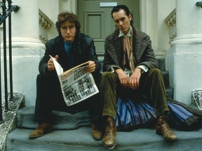 Paul McGann as Marwood and Richard E. Grant as Withnail in Bruce Robinson's Withnail & I