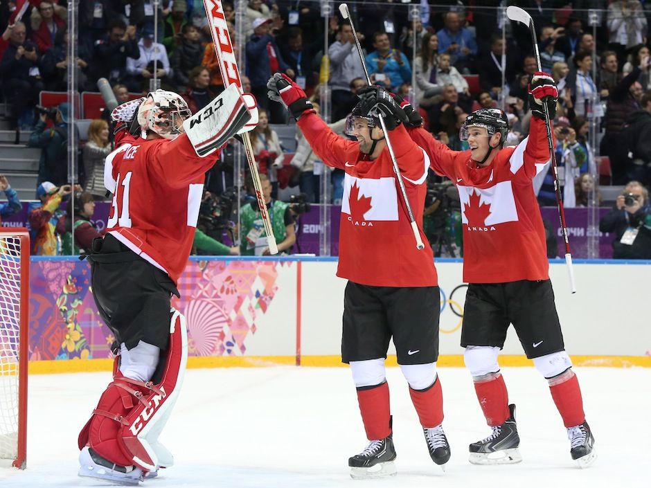 DUNCAN KEITH TEAM CANADA HOCKEY 2014 OLYMPICS GOLD MEDAL NIKE