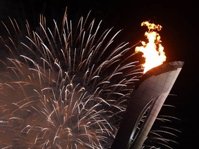 SOCHI: FEBRUARY 07, 2014 -- The Olympic Cauldron is finally lit during the opening ceremony of the Sochi 2014 Winter Olympics , February 07 2014.
Photo by Jean Levac/Postmedia Olympic Team