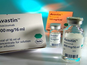 This is an undated company photo of Roche Holding AG's colon-cancer drug Avastin.  Roche won European approval for Avastin, which Roche estimates may generate sales of more than $2 billion a year.  They plan to start European sales of Avastin in the next few weeks.  Source:  Roche Holding AG/ via Bloomberg News.