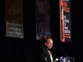 Paul Wells accepts Shaughnessy Cohen Prize in Ottawa on Wednesday