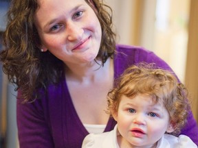 Katie Costello and her daughter Maggie. Katie credits CNIB’s early intervention for Maggie’s improvements.