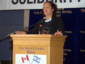 File photo of former Canadian ambassador to Israel, Vivian Bercovici.