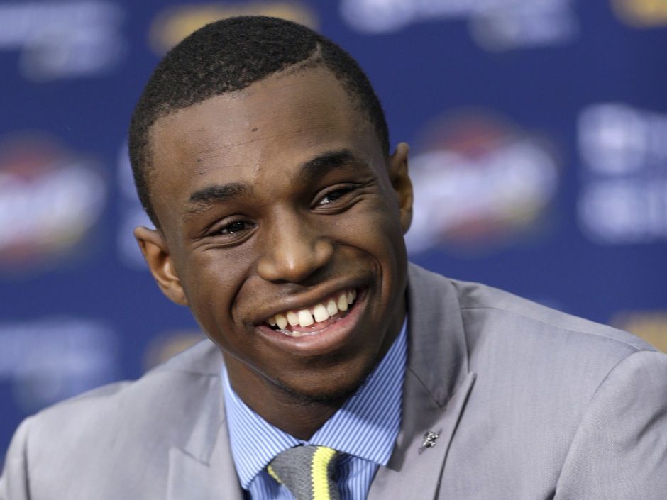 ESPN Cleveland on X: Welcome to Cleveland? RT @sportingnews: Andrew Wiggins  goes No 1 overall…in weird draft suits.    / X