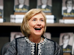 Former U.S. secretary of state Hillary Clinton  at a recent book signing in New York.