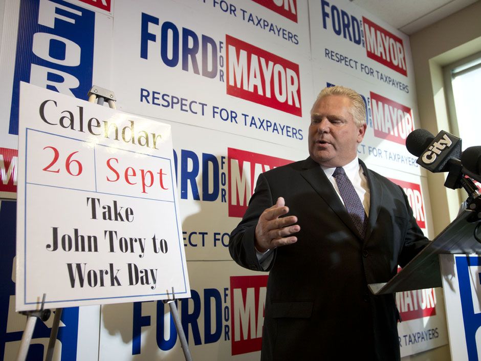 Someone is photoshopping this Doug Ford sign with other people's