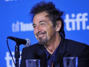 TORONTO, ON - SEPTEMBER 07:  Actor Al Pacino and "Manglehorn" speaks onstage "Manglehorn" Press Conference during the 2014 Toronto International Film Festival at TIFF Bell Lightbox on September 7, 2014 in Toronto, Canada.  (Photo by George Pimentel/WireImage)