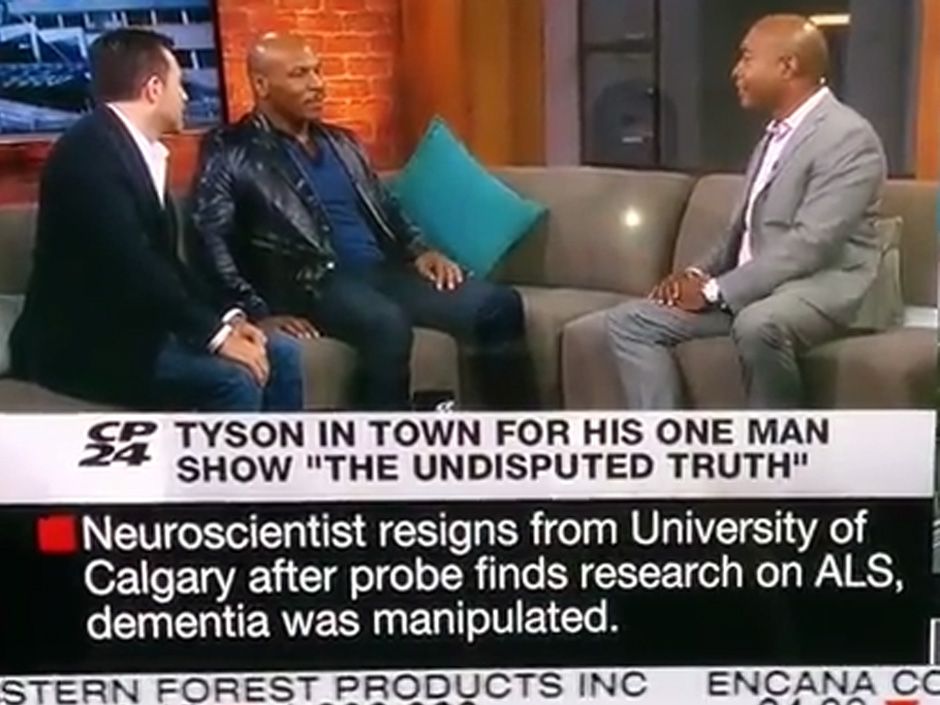 Mike Tyson flips out when news anchor suggests rape conviction