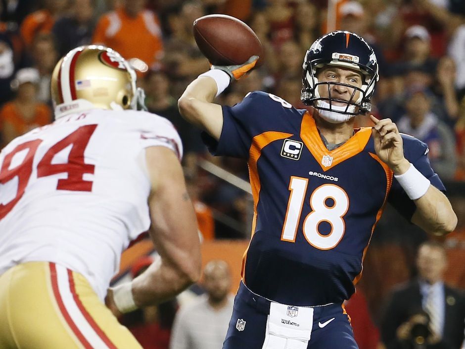 NFL Football: Peyton Manning Throws Touchdown Pass 509 to Break Record