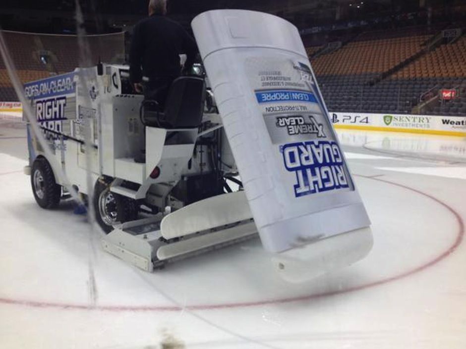 Toronto Maple Leafs' Zamboni transforms into giant deodorant stick, jokes ensue National Post