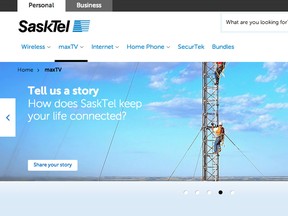 SaskTel.com screenshot