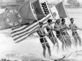 The Canadian watering team at Expo '67. Decades later, the murder rate has returned to its mid-century baseline.