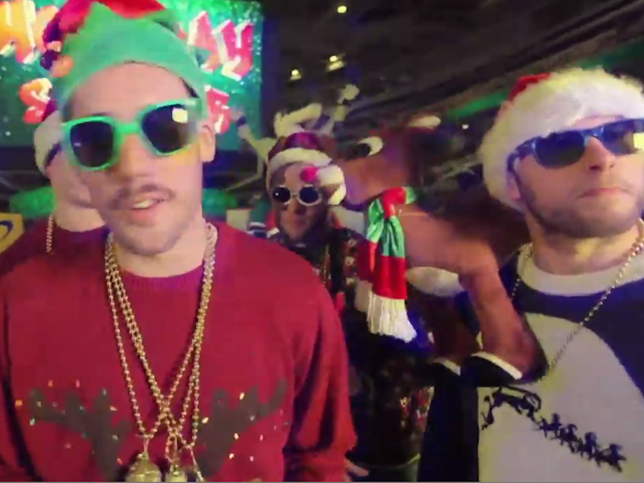 For Fans Toronto Maple Leafs Christmas Funny DJ Santa Ugly