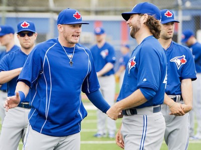 Josh Donaldson in the Clubhouse at Spring Training 2019 