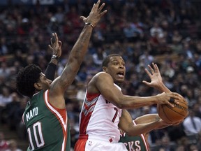 The roll the Toronto Raptors were on came to a screeching halt at the hands of the undermanned Milwaukee Bucks on Monday.